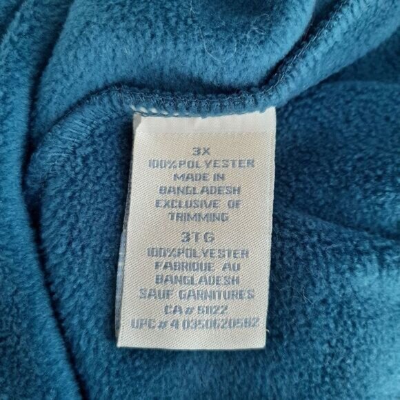 PENMANS Floral Embroidery Full-Zip Fleece Jacket Sz 3X - Picture 9 of 9